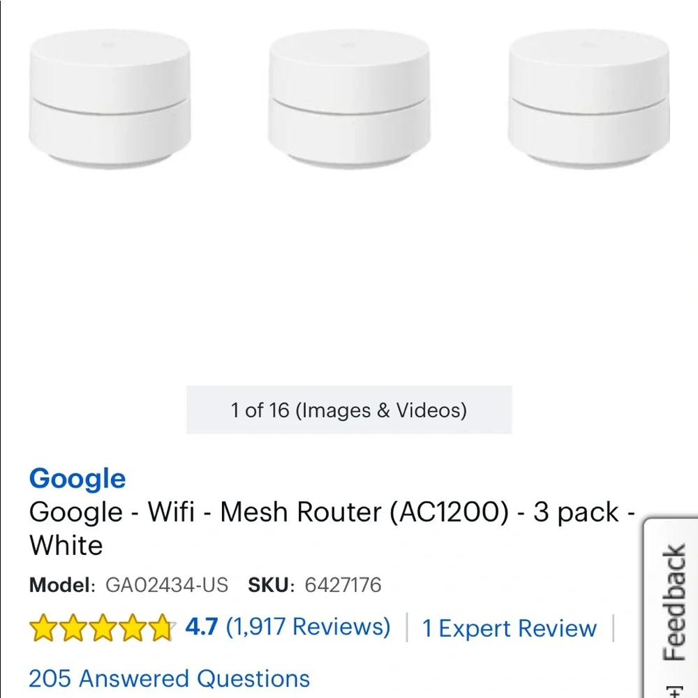 Google mesh router (3 units)